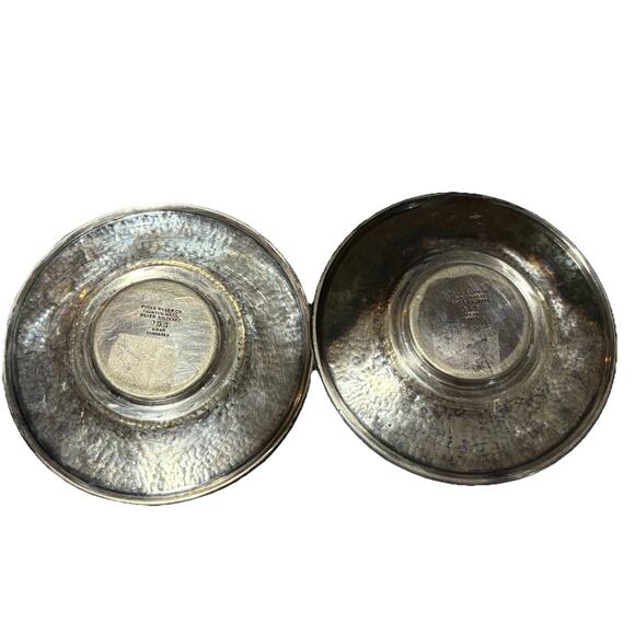 Poole Silver Co Taunton. Mass. Silver Soldered “Dorb The Chemist” Plate Pair - Picture 3 of 7